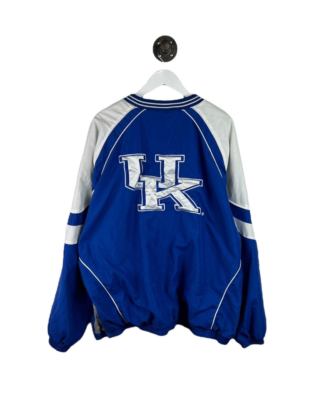 Kentucky Wildcats NCAA Embroidered Pullover Lightweight Jacket Size 2XL Blue