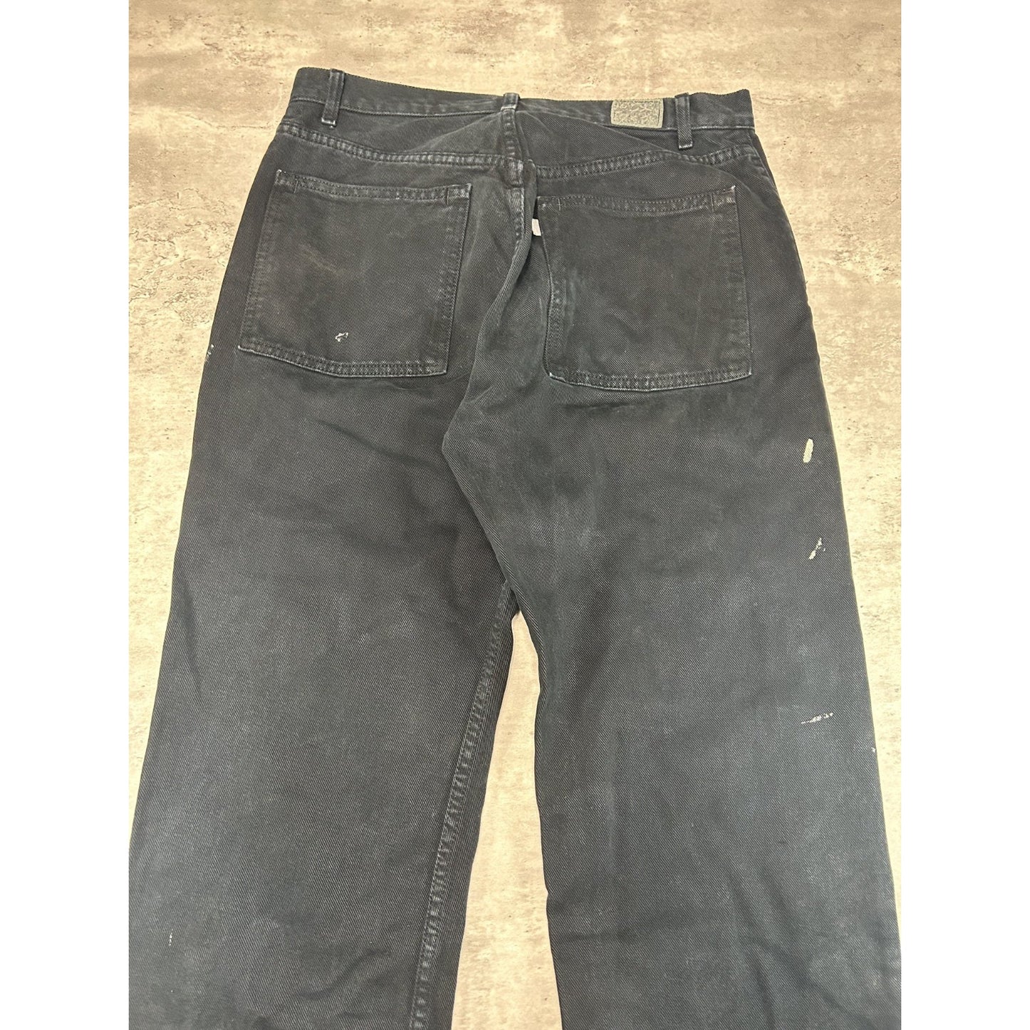 Vintage 2000s Levis Sivler Tab Straight Fit Black Denim Pants Size 34