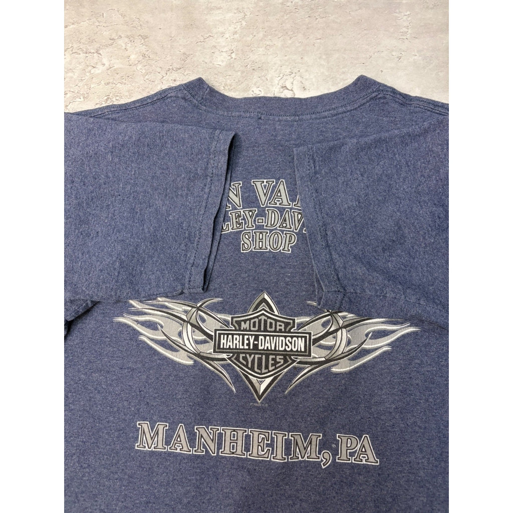 Vintage 2005 Harley Davidson Graphic Spellout T-Shirt Size Medium