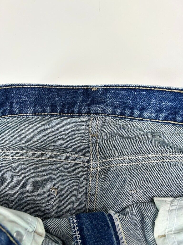 Vintage Dickies Dark Wash Denim Workwear Pants Size 32 Blue