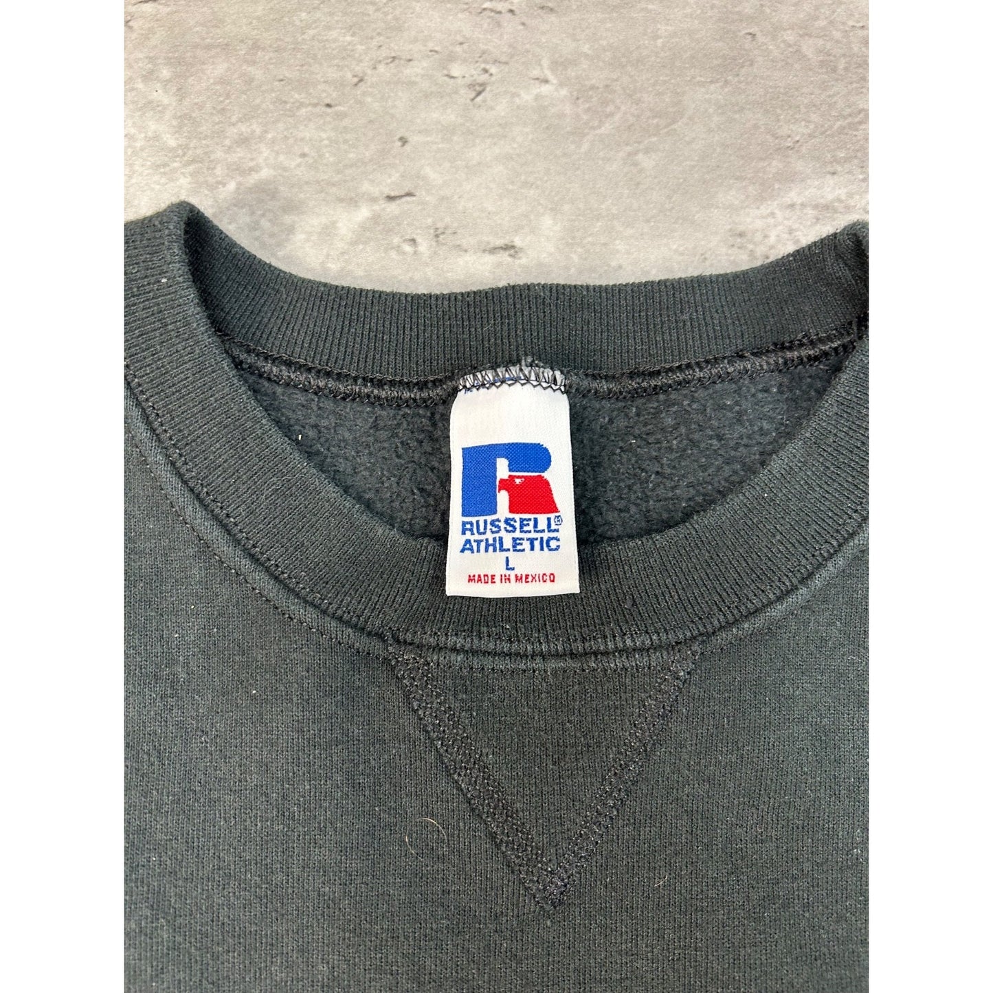 Vintage 90s South Hadley Collegiate Embroidered Logo Spellout Sweatshirt Large