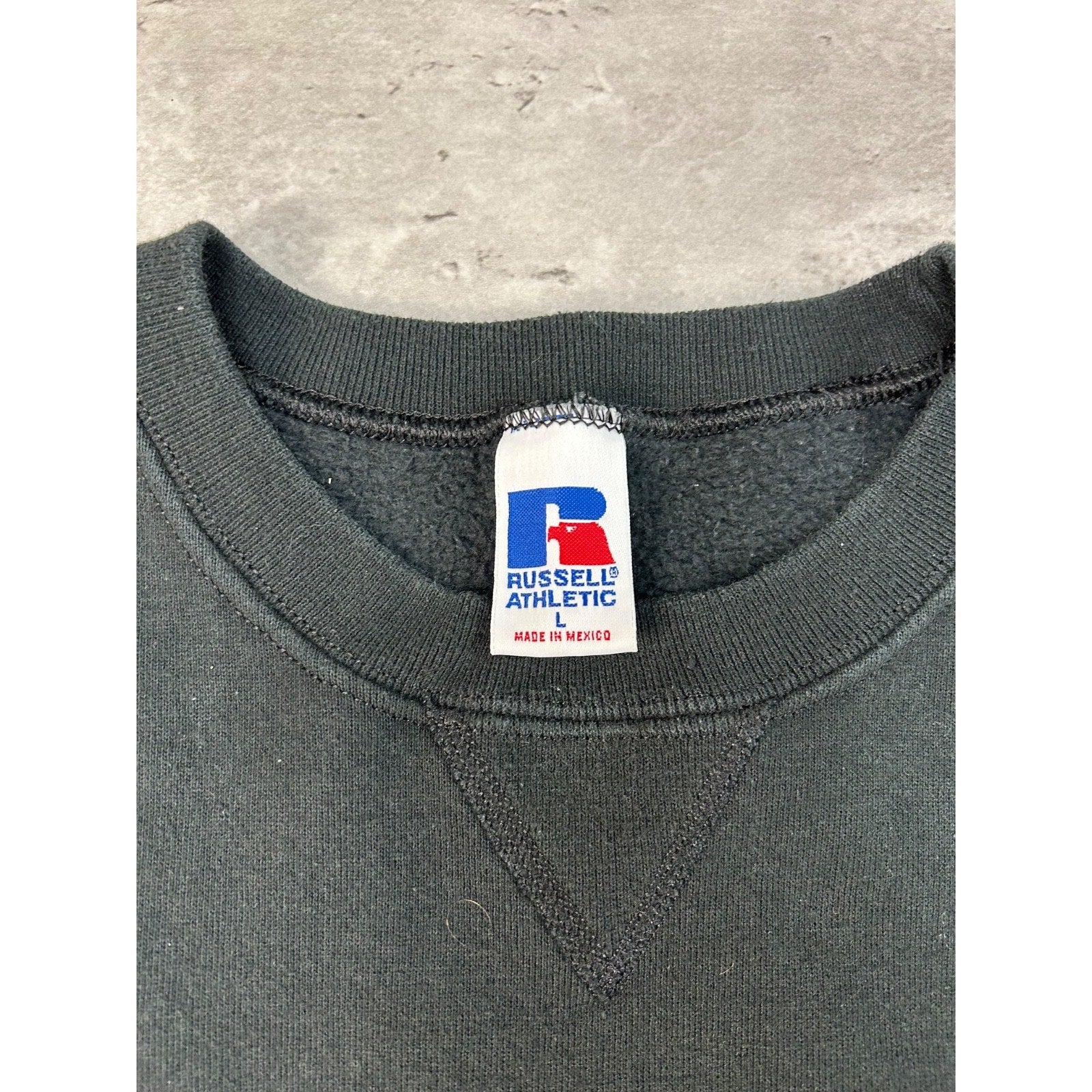 Vintage 90s South Hadley Collegiate Embroidered Logo Spellout Sweatshirt Large