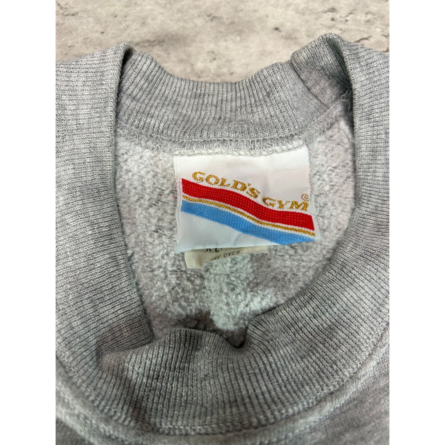 Vintage 80s/90s Gold Gym Graphic Logo Crewneck Sweatshirt Size XL