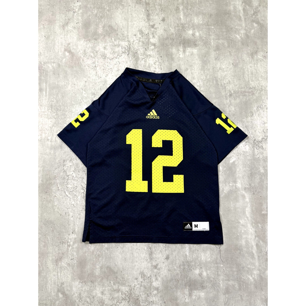 Vintage Michigan Wolverines #12 NCAA Adidas Football Jersey Size Medium YOUTH