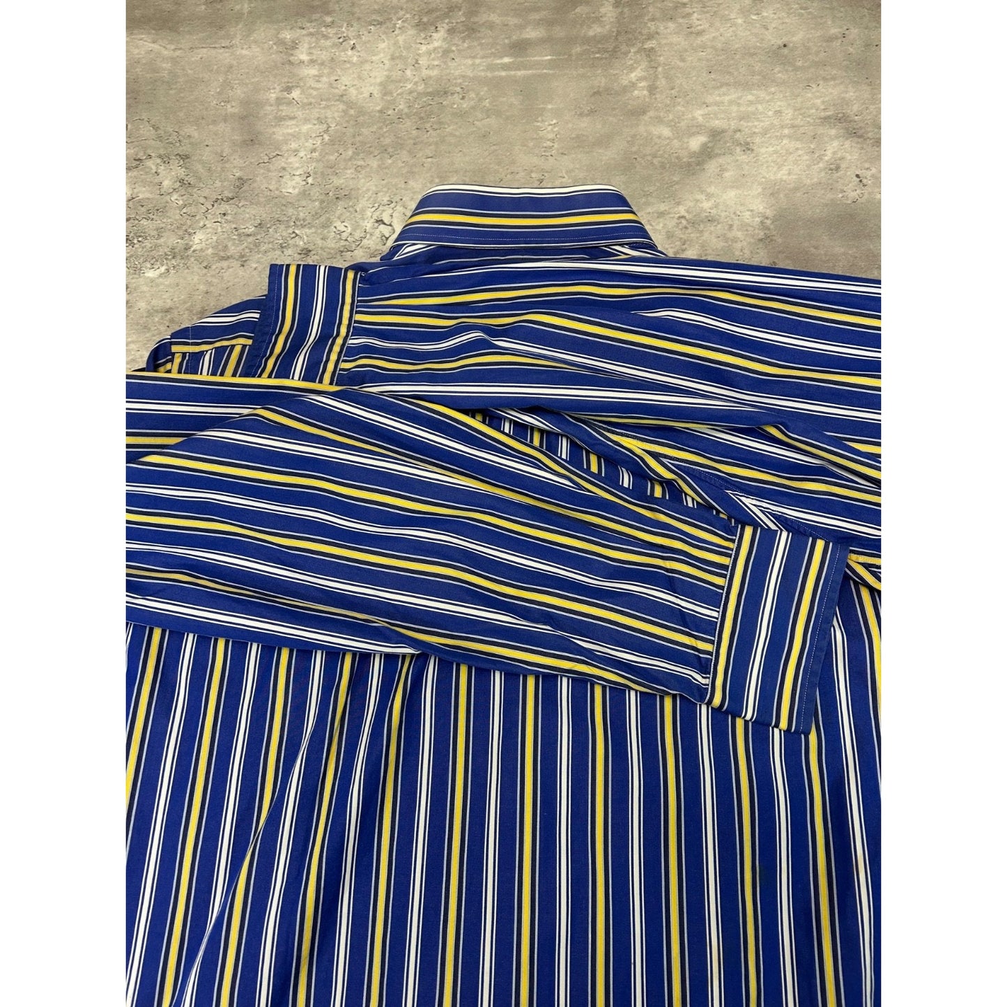 Vintage Polo Ralph Lauren Striped Long Sleeve Cropped Button Up Shirt Size Large