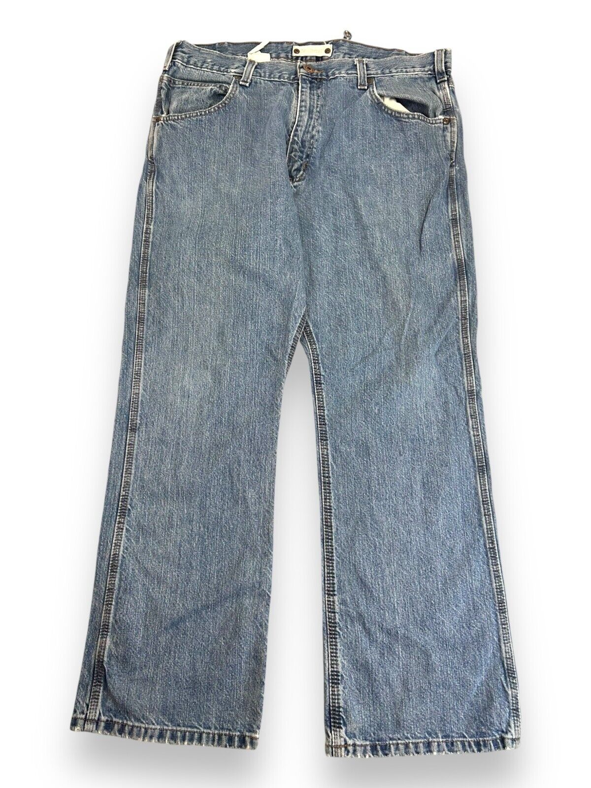 Carhartt Medium Wash Work Wear Denim Pants Size 36W Blue