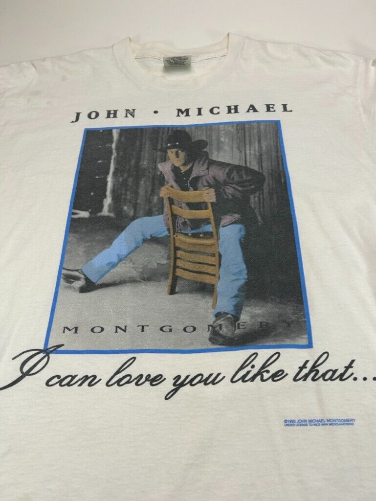 Vintage 1995 John Michael Montgomery Album Promo Country Music T-Shirt Sz XL