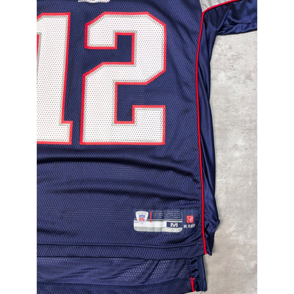 Vintage #12 Tom Brady New England Patriots NFL Reebok Football Jersey Sz Medium