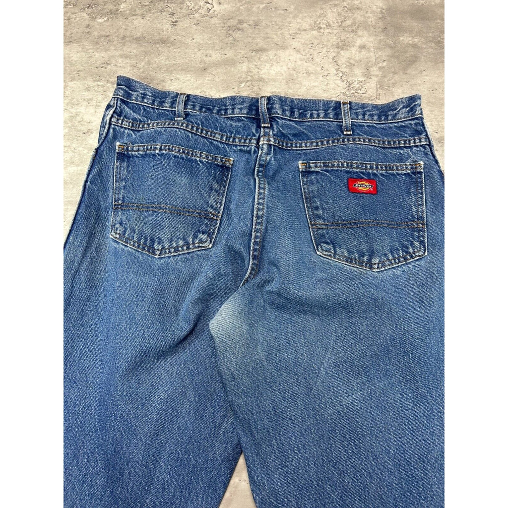 Dickies Dark Wash Denim Workwear Denim Pants Size 36 Blue