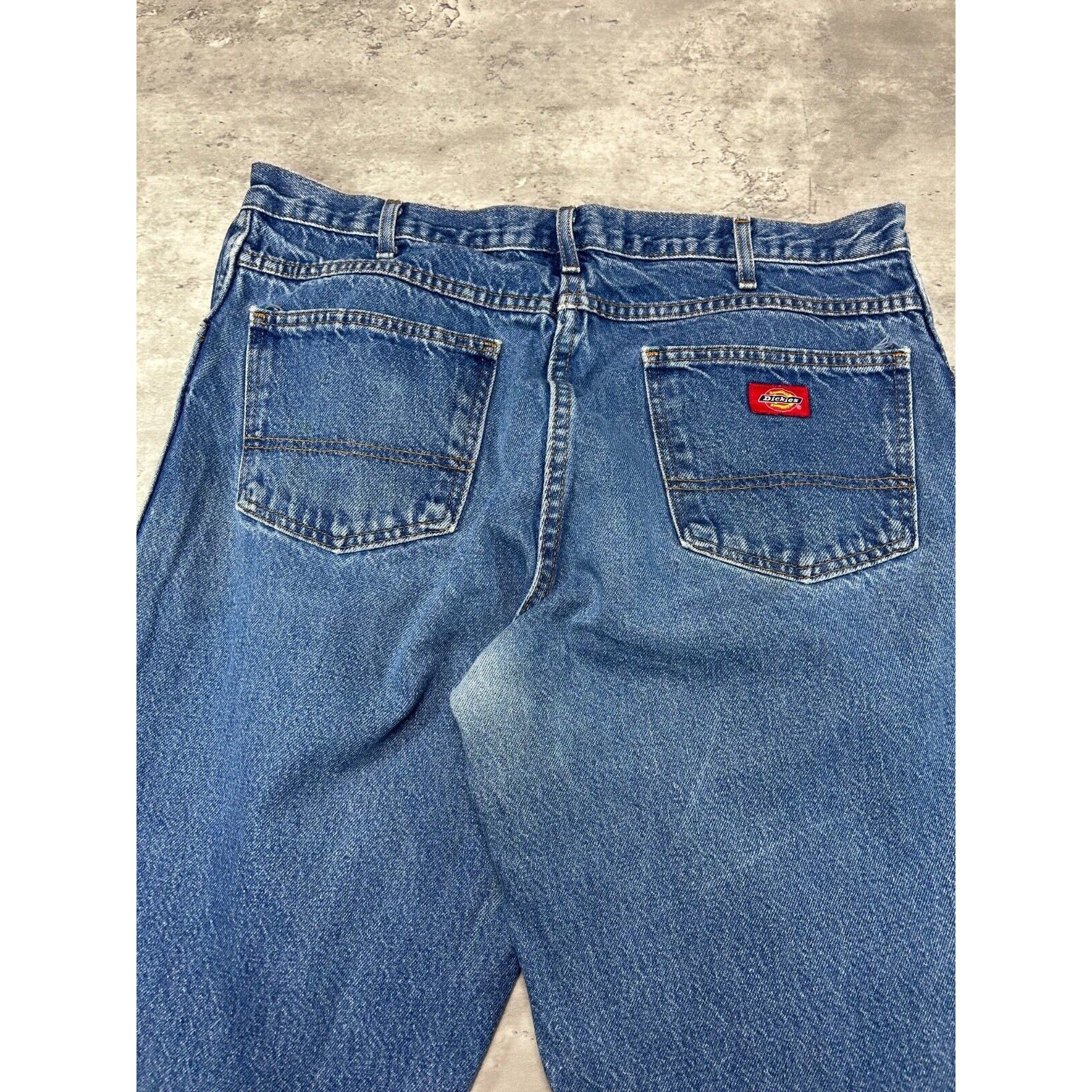 Dickies Dark Wash Denim Workwear Denim Pants Size 36 Blue