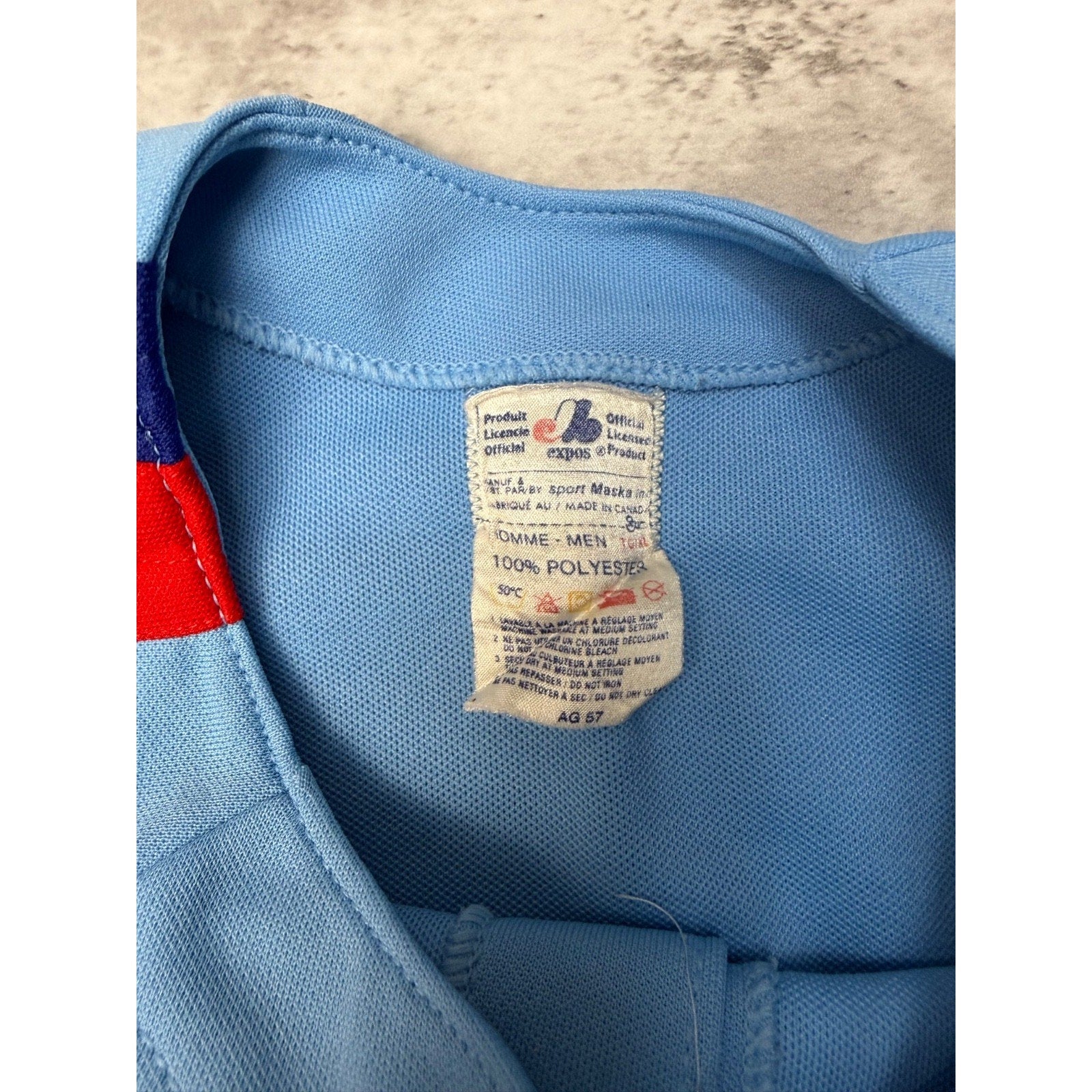 Vintage 80s/90s Montreal Expos MLB Stitched Maska Baseball Jersey Size XL