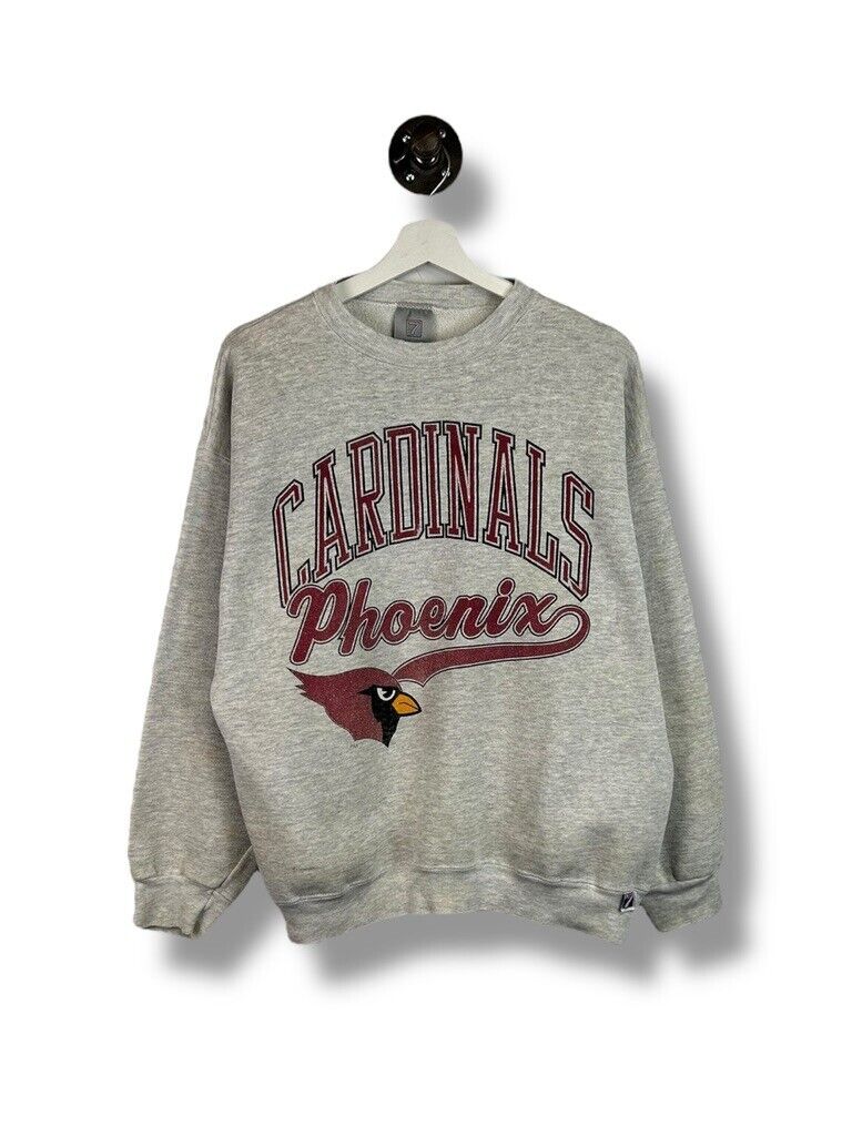 Vintage 90s Phoenix Cardinals NFL Script Spellout Football Sweatshirt Size XL