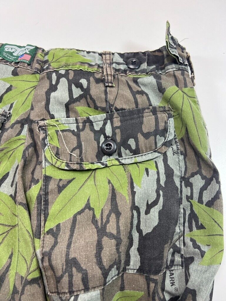 Vintage 90s Saf-T-Bak Trebark Tree Camo Hunting Pants Size 32W