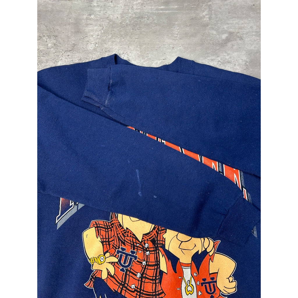 1994 Tennessee Volunteers NCAA Flintstones Graphic Sweatshirt Size Medium