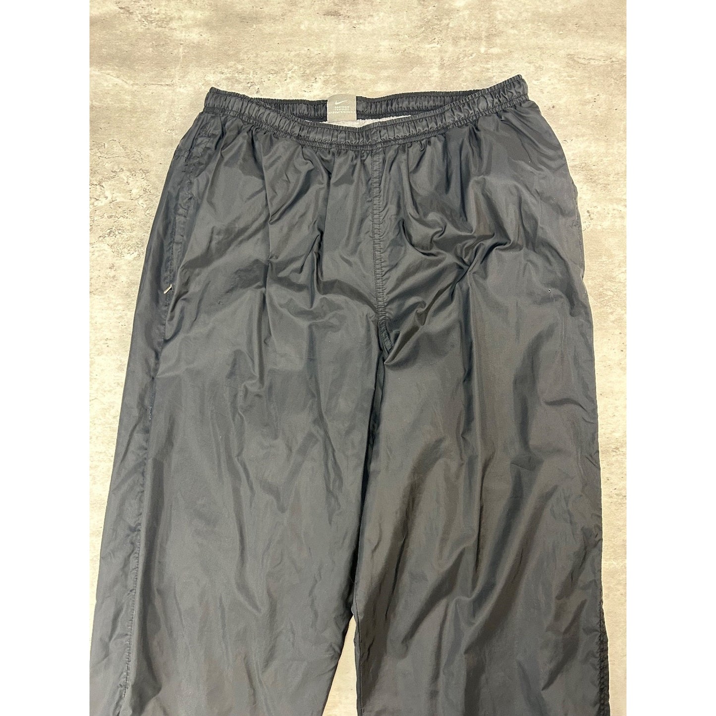 Vintage 2000s Nike Embroidered Swoosh Nylon Track Pants Size Large