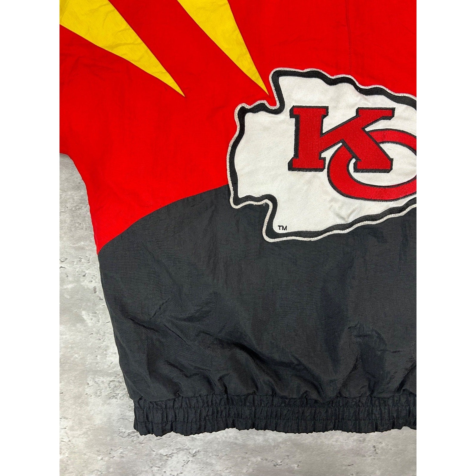 Vintage 90s Kansas City Chiefs NFL Insulated Apex One Point Jacket Size Large