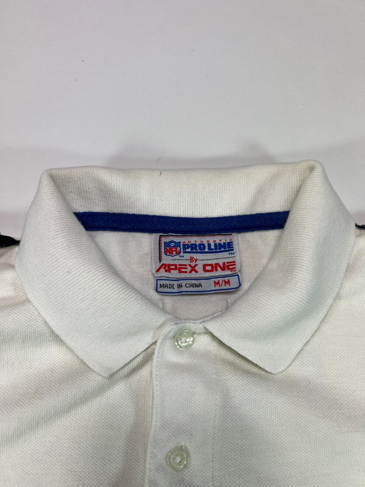 Vintage 90s Dallas Cowboys NFL Embroidered Patch Button Up Shirt Size Medium