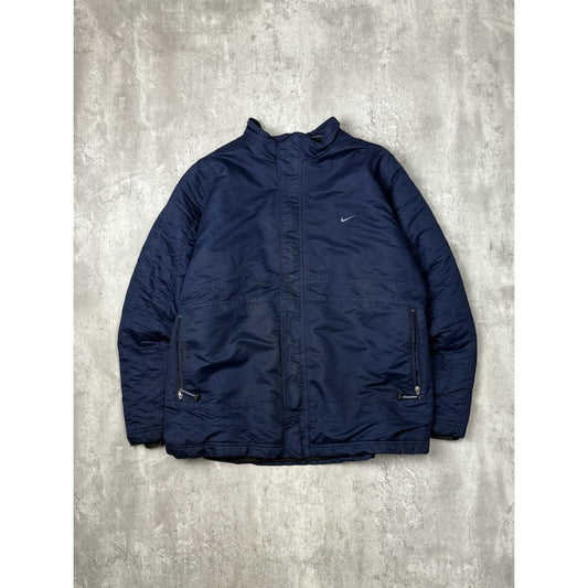 Vintage 2000s Nike Embroidered Swoosh Insulated Nylon Jacket Size XL