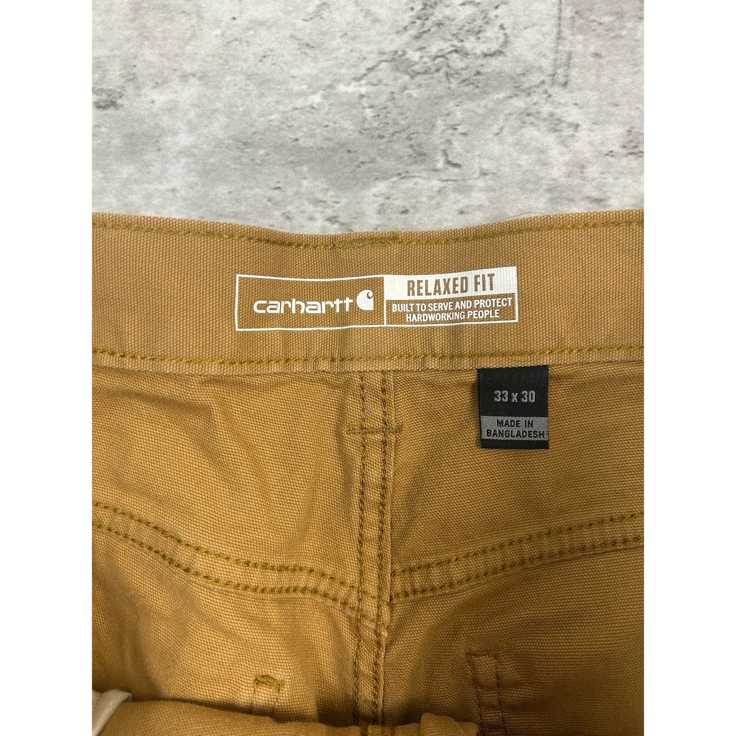 Carhartt Relaxed Fit Canvas Workwear Five Pocket Pants Size 34 Beige