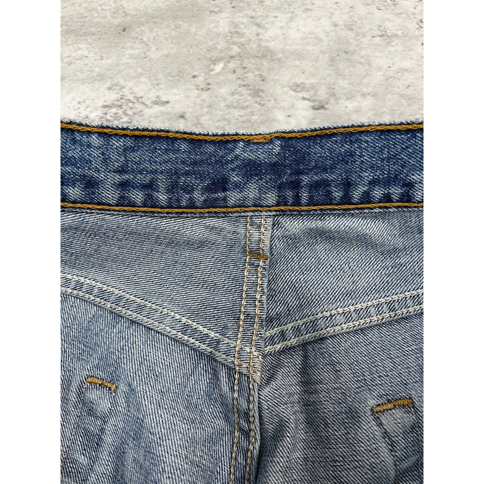 Vintage 90s Levis 590 Medium Wash Denim Pants Size 36 Blue