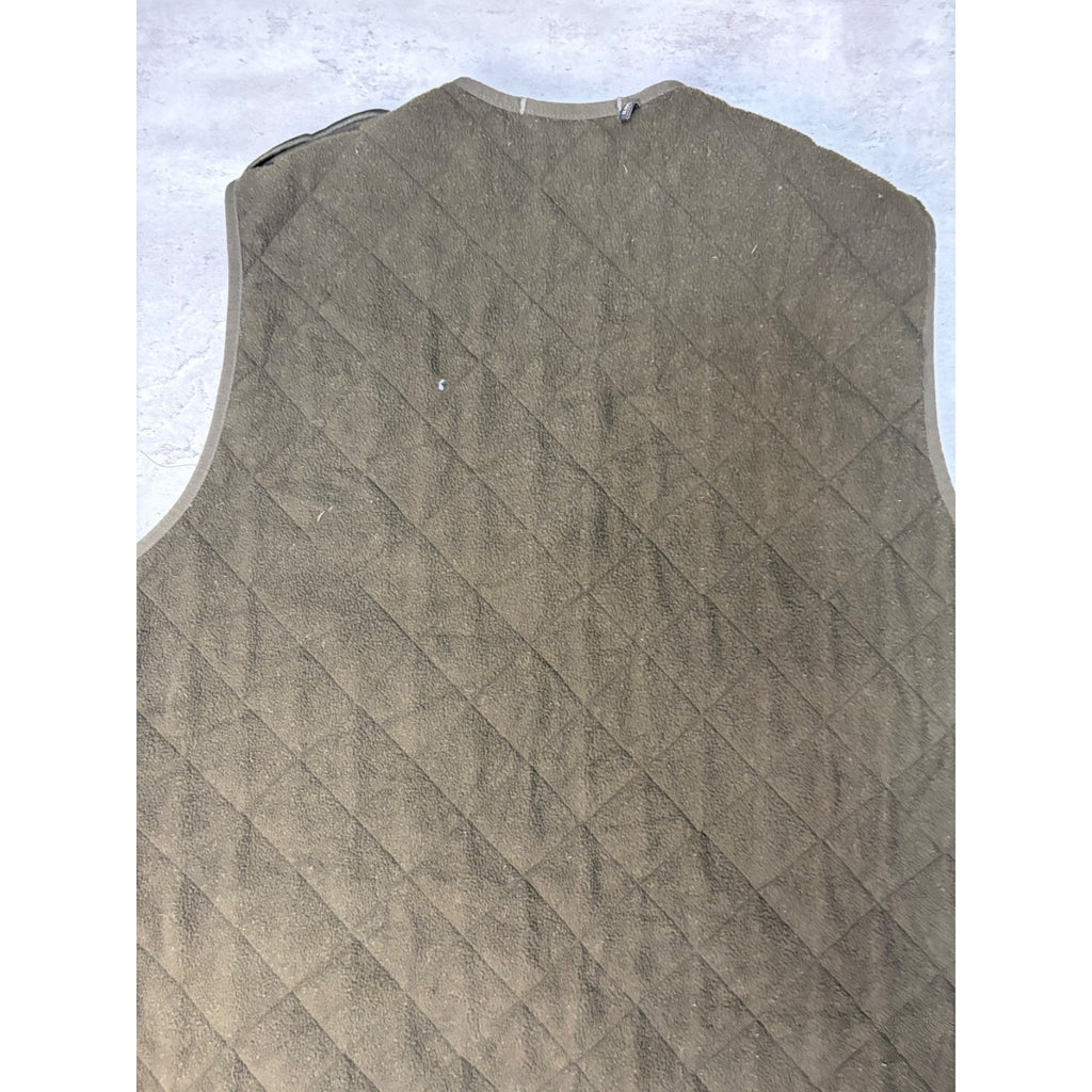 Vintage Barbour Polarquilt Quilted Reversible Vest Size XL