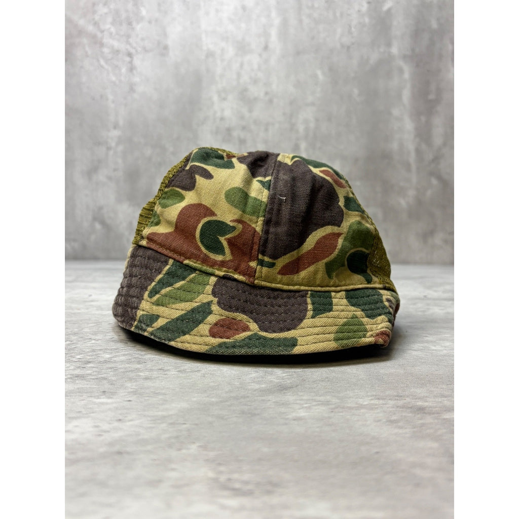 Vintage 80s/90s Camo Brimmed Bucket Hat OSFA