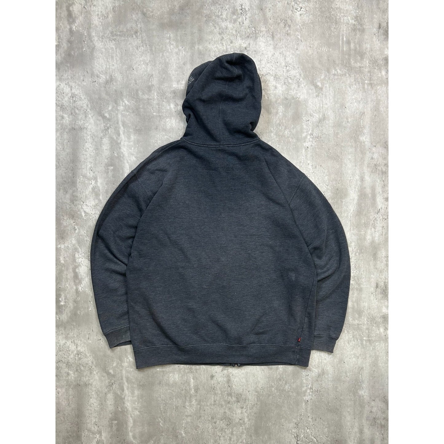 Vintage Quiksilver Embroidered Spellout Full Zip Hooded Sweatshirt Size Large