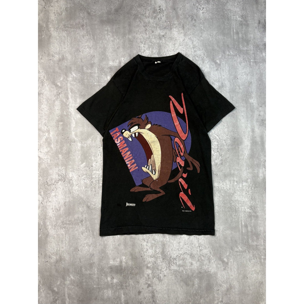 Vintage 1993 Looney Tunes Taz Cartoon Graphic Tv Show Promo T-Shirt Size Large