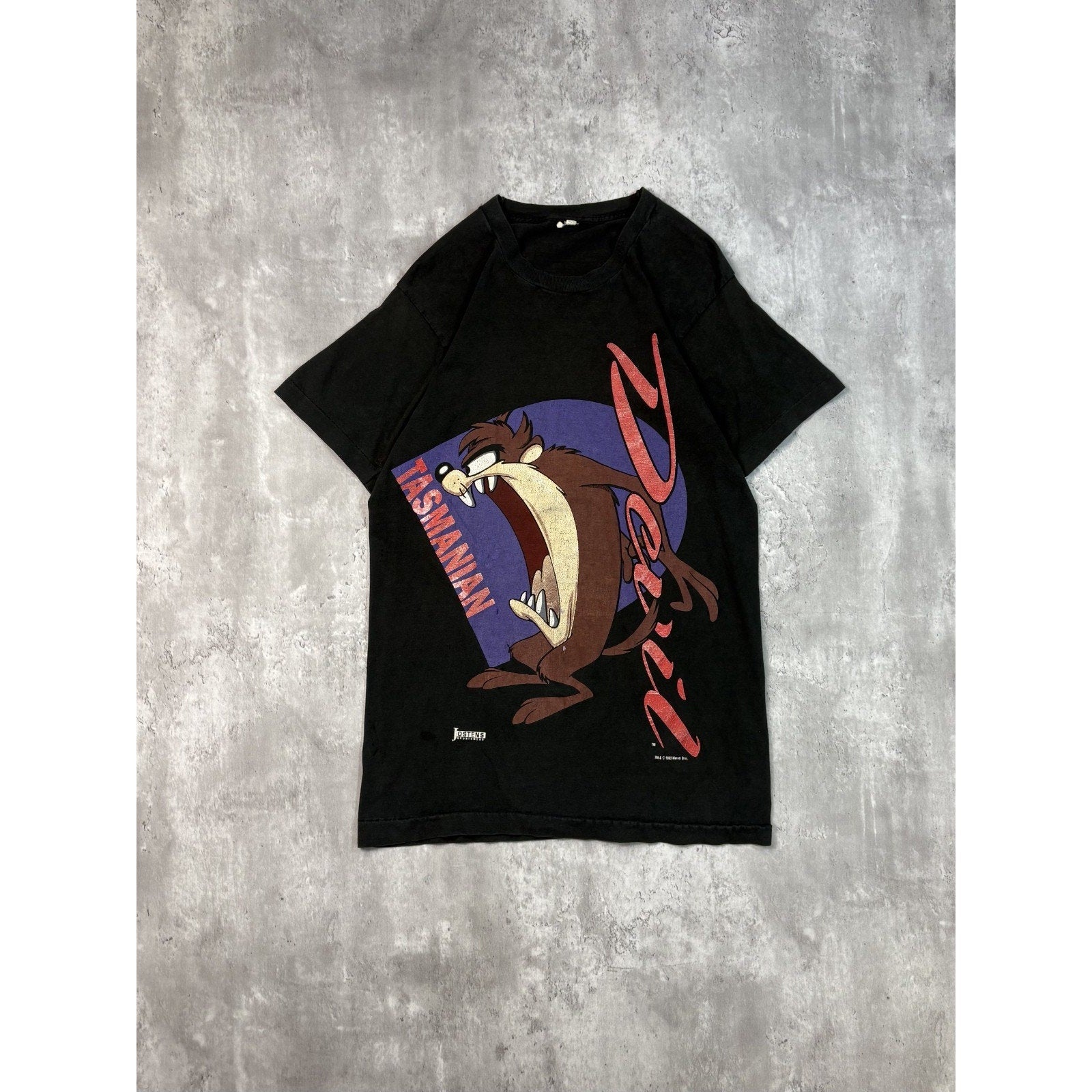 Vintage 1993 Looney Tunes Taz Cartoon Graphic Tv Show Promo T-Shirt Size Large