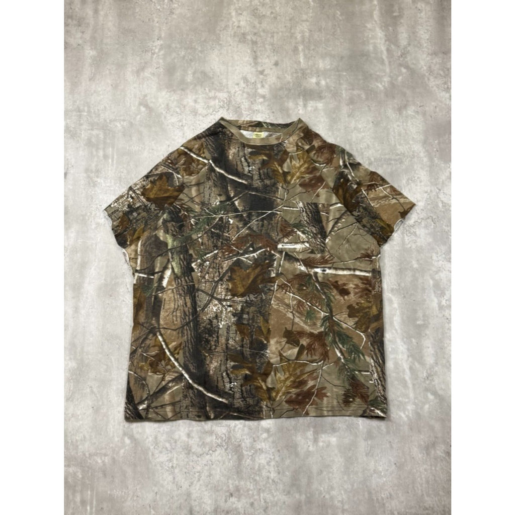 Vintage Liberty Realtree AP Hunting Camo T-Shirt Size Large
