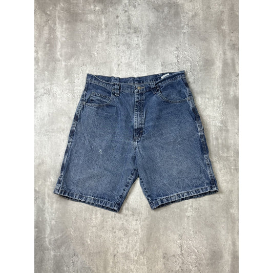 Vintage Wrangler Authentics Jeans Medium Wash Carpenter Shorts Size 36