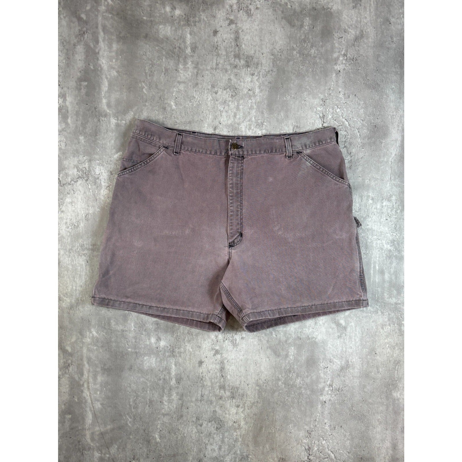 Vintage Carhartt Canvas Workwear Carpenter Shorts Size 40 Pink