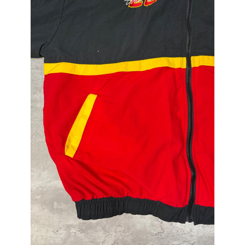 Vintage 90s Ernie Irvan #28 Nascar Texaco Racing Windbreaker Jacket Size Large