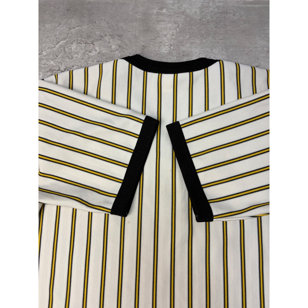 Vintage 80s Pittsburgh Pirates MLB Pinstripe Pullover Baseball Jersey Size Large