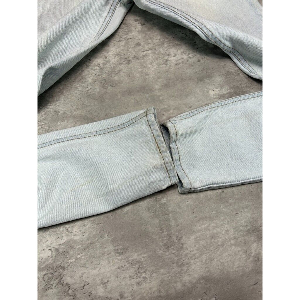 Vintage 90s Levis 512 Red Tab Slim Fit Light Wash Denim Pants Size 26 Blue