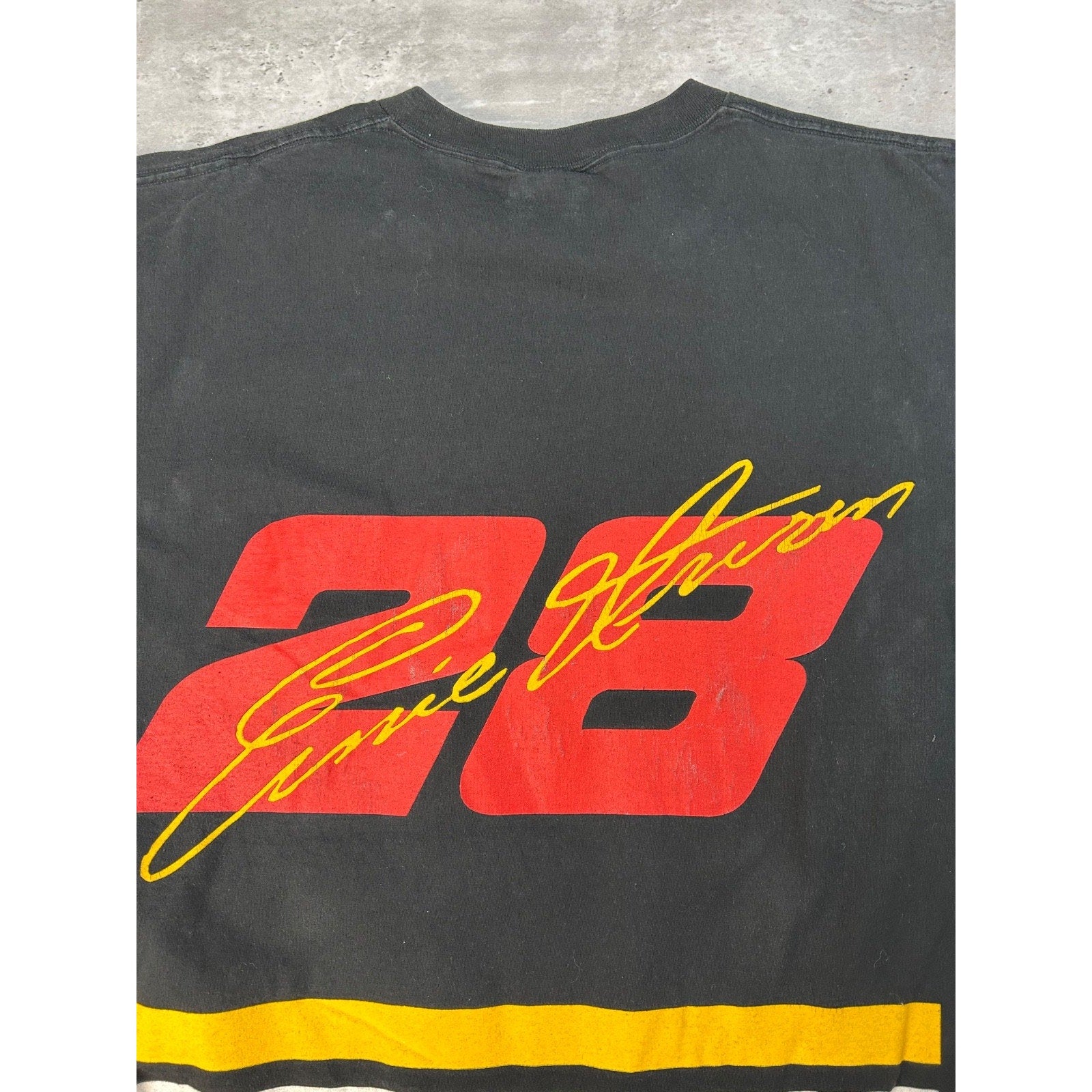 Vintage 90s Ernie Irvan #28 Nascar Racing All Over Print T-Shirt Size XL
