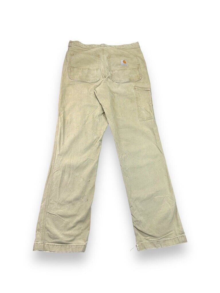 Carhartt Relaxed Fit Canvas Workwear Five Pocket Pants Size 31 Beige