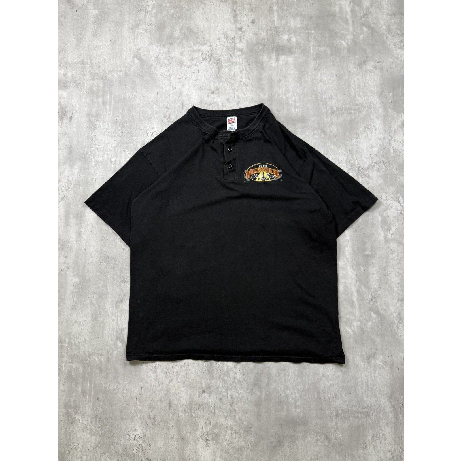 Vintage 1996 Boilermaker Road Race Marathon Embroidered Logo T-Shirt Size Large