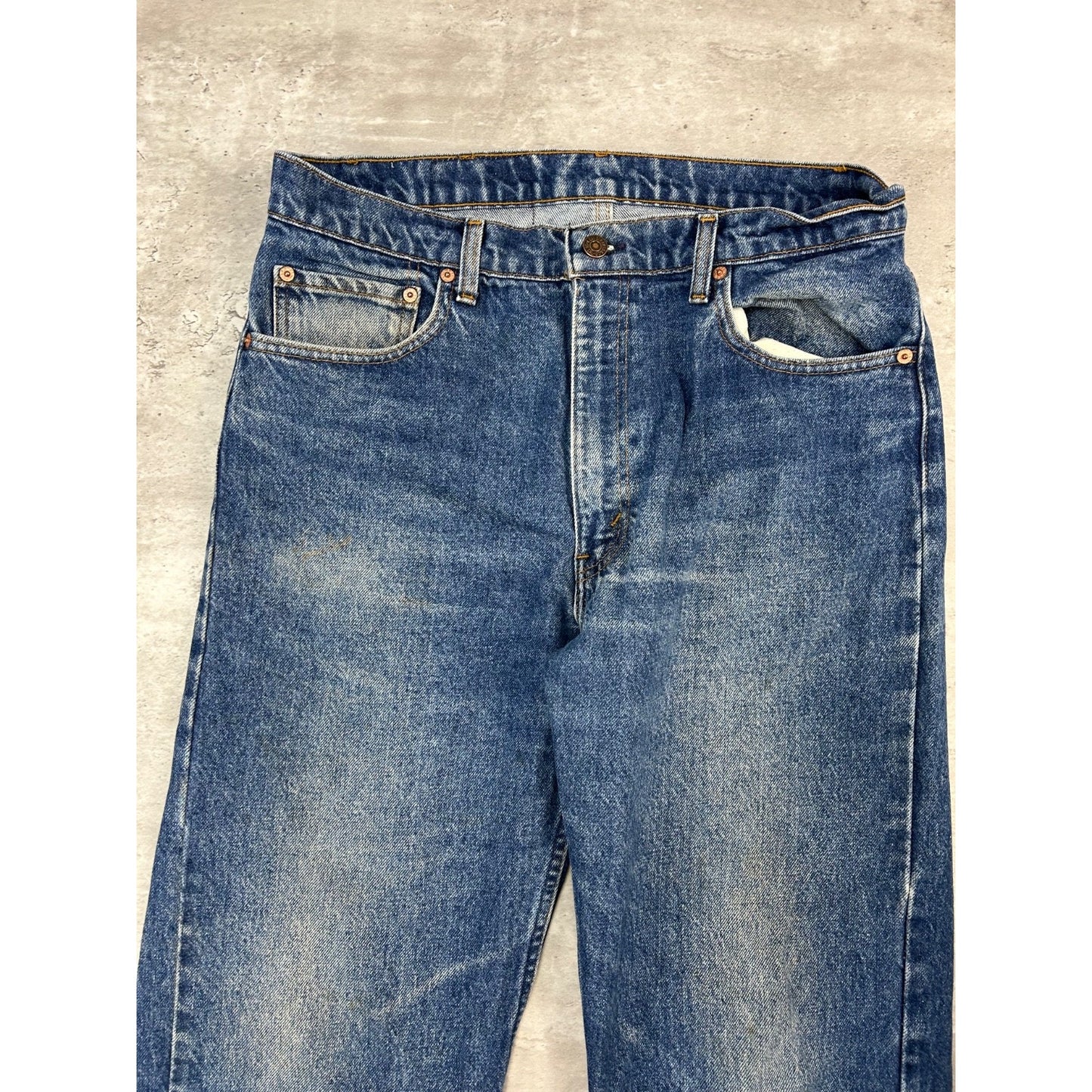 Vintage 90s Levis XX 505 Red Tab Dark Wash Denim Pants Size 35