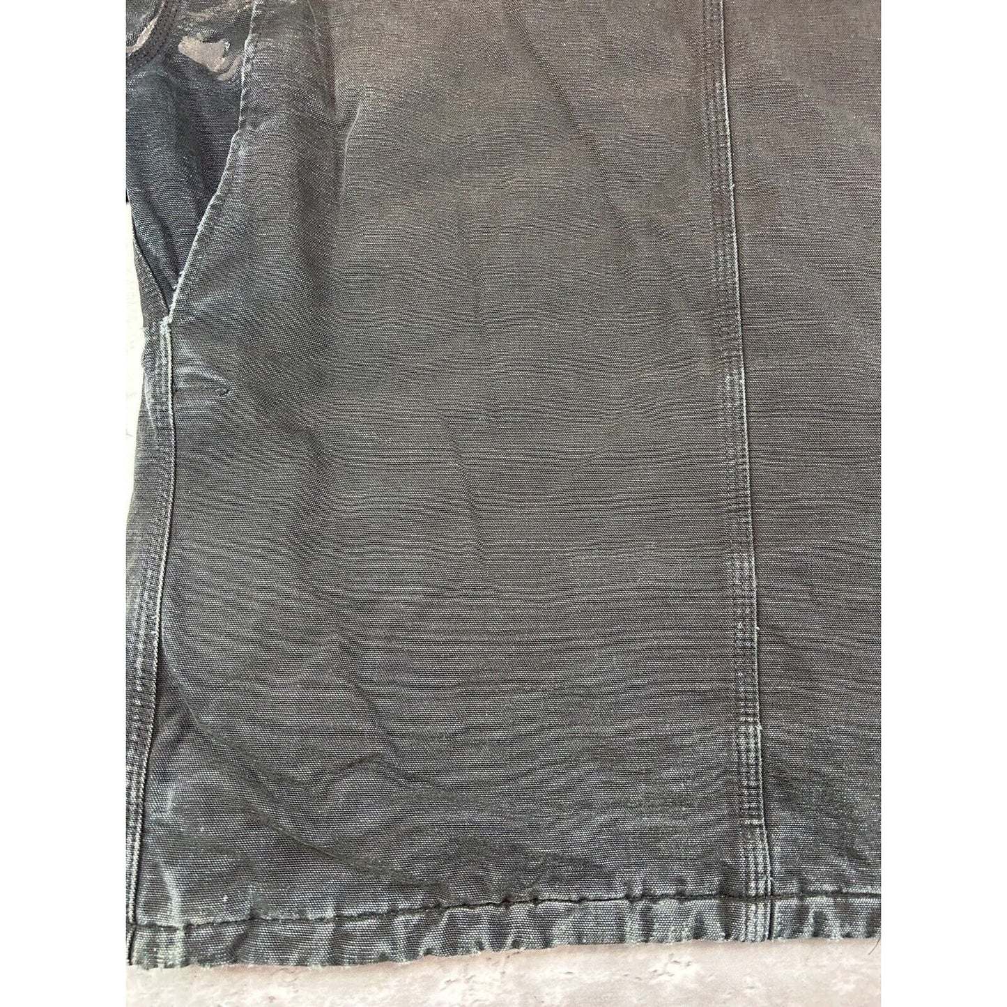Vintage Carhartt Quilted Lined Canvas Workwear Arctic Jacket Size XXL Black