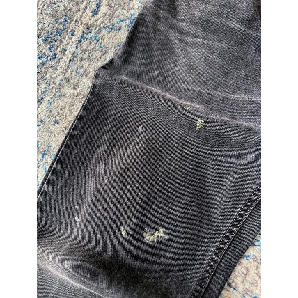 Vintage Levis 505 Red Tab Regular Fit Black Wash Denim Pants Size 38