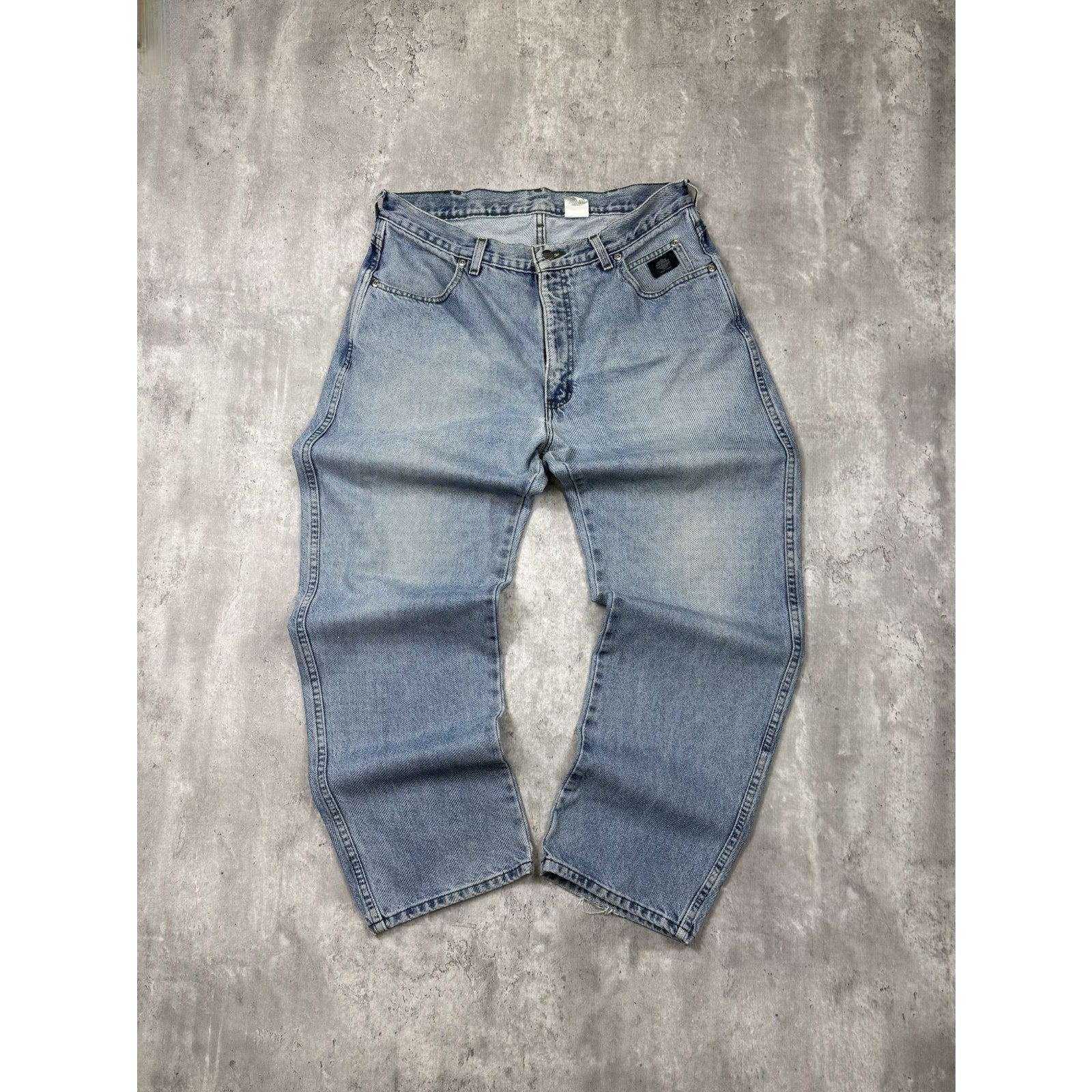Vintage Harley Davidson Light Wash Denim Pants Size 35
