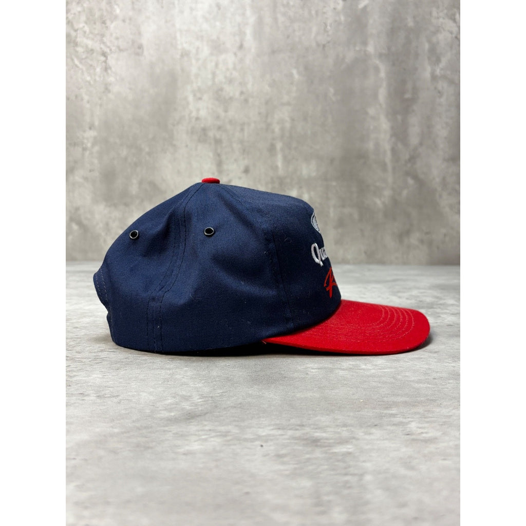 Vintage Ford Quality Care Racing Embroidered Spellout Snapback Hat OSFA