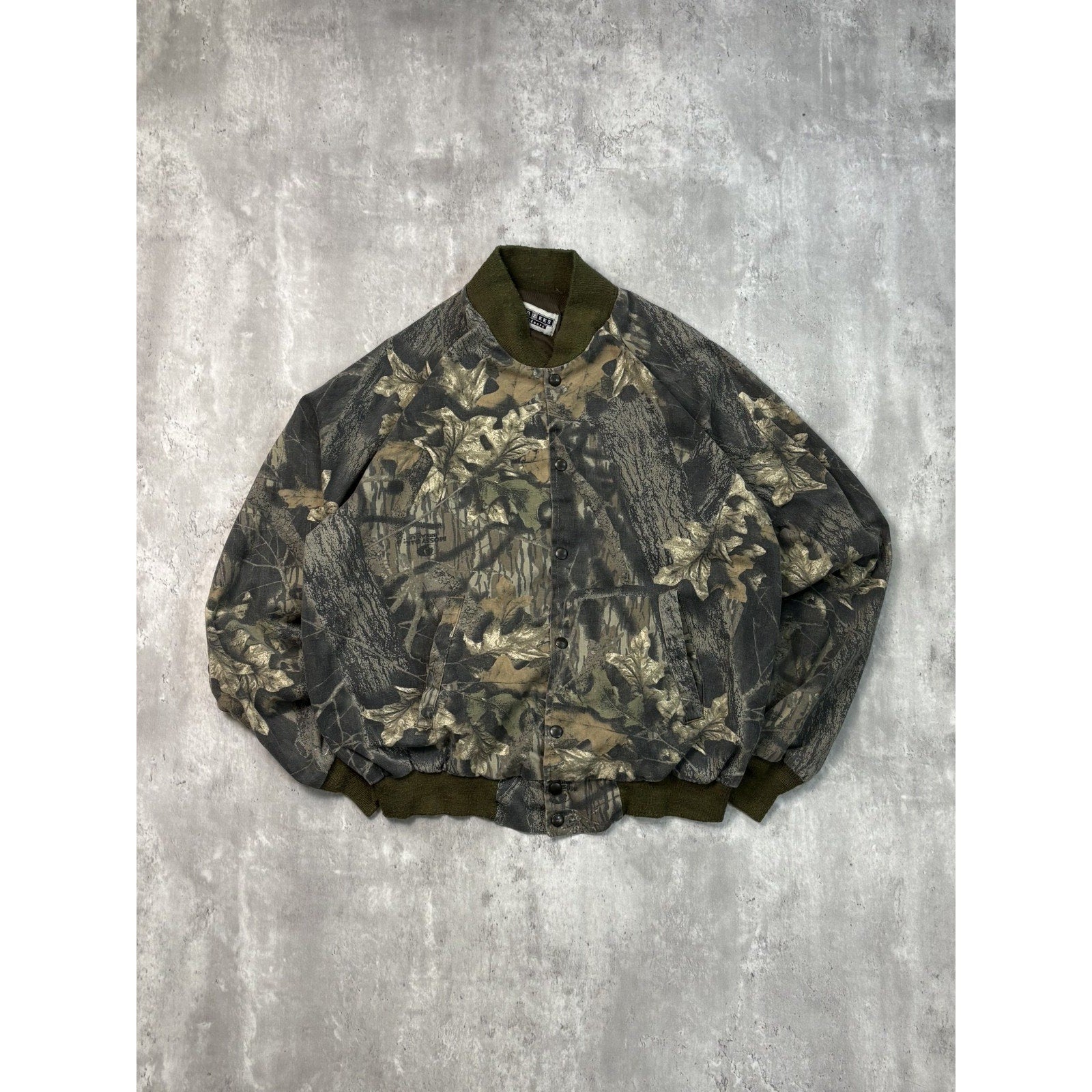 Vintage 90s Jerzees Outdoors Mossy Oak Break up Camo Hunting Jacket Size XL