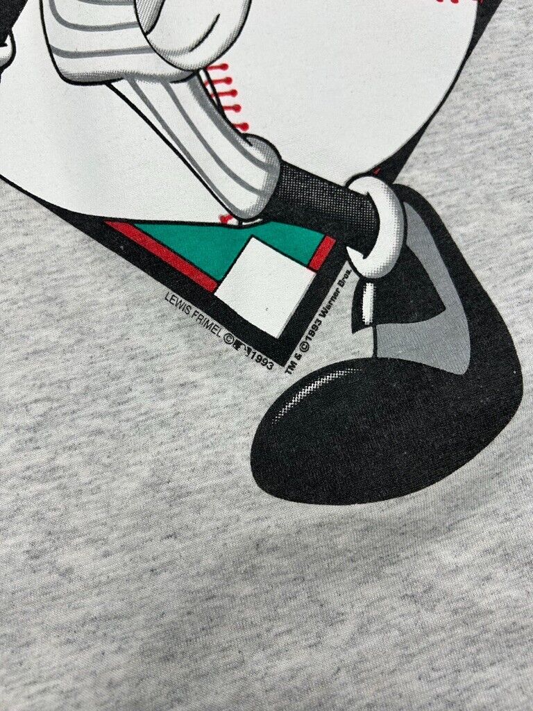 Vintage 1993 Atlanta Braves Looney Tunes Bugs Bunny Baseball T-Shirt Size 3XL