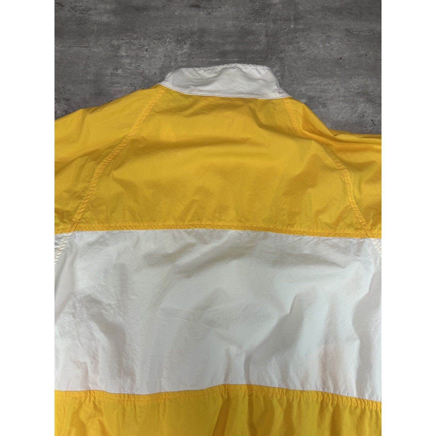 Vintage 90s Lacoste Embroidered Logo Nylon Full Zip Windbreaker Jacket Sz Large