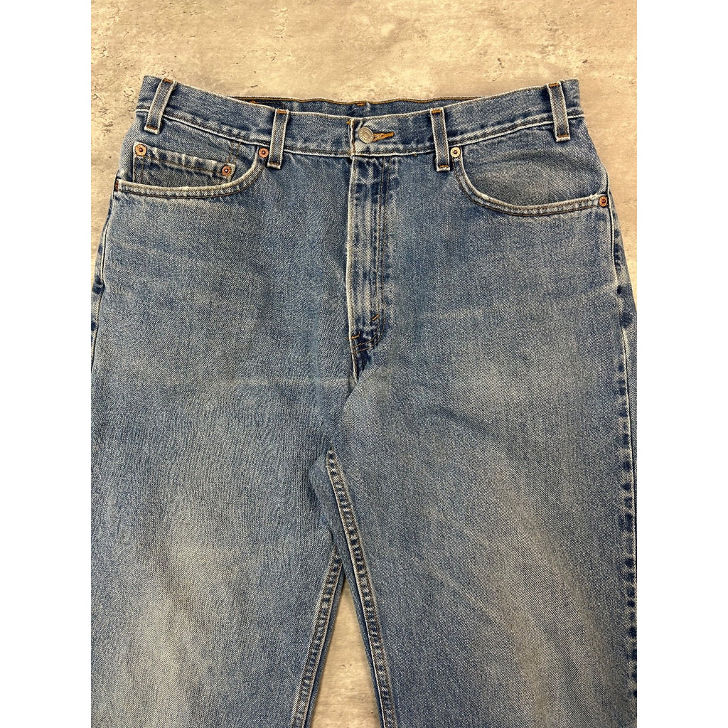 Vintage 90s Levis 550 Red Tab Relaxed Fit Medium Wash Denim Pants Pants Size 34