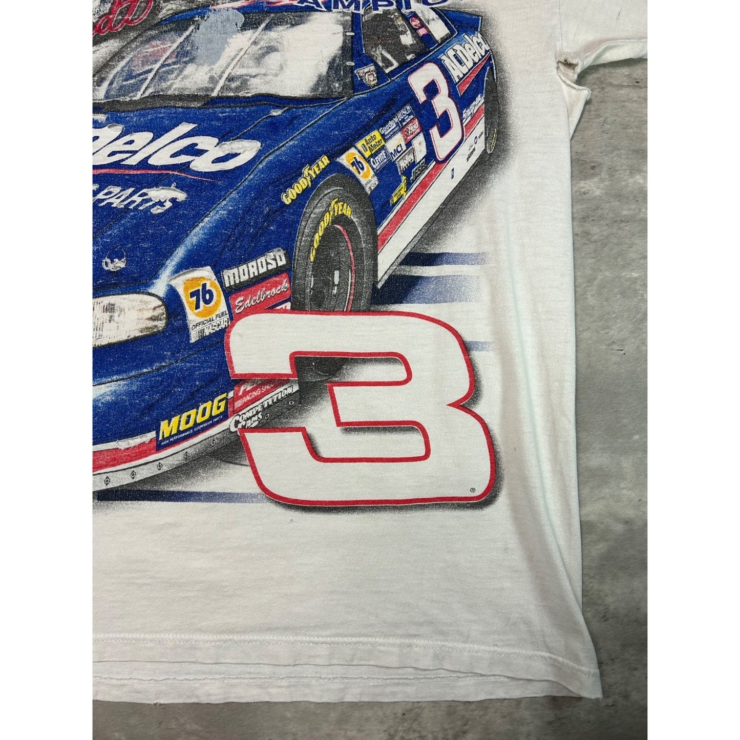 Vintage Dale Earnhardt #3 Nascar Racing All Over Print T-Shirt Size Large