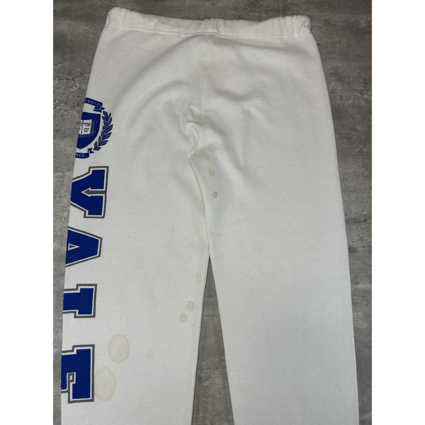Vintage Yale Bulldogs NCAA Collegiate Crest Spellout Sweat Pants Size Large