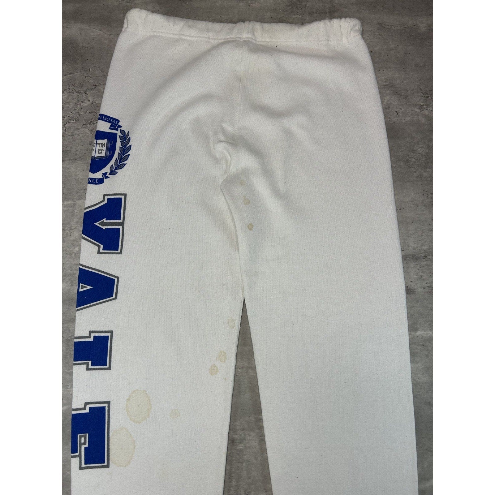 Vintage Yale Bulldogs NCAA Collegiate Crest Spellout Sweat Pants Size Large